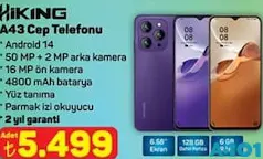 HİKİNG A43 CEP TELEFONU 128 GB